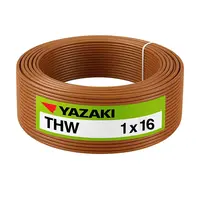 สายไฟ THW 16 ตร.มม. สีน้ำตาล YAZAKI