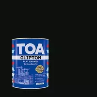 TOA สีน้ำมัน TOA GLIPTON แฟลท อีนาเมล เคลือบด้าน #F888 สีดำ Board Black