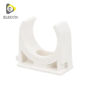 Crab clip 25MM white Pack 20 ELEK-1