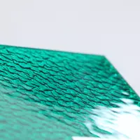 Poly Carbonate Embossed Sheet 1 side Green