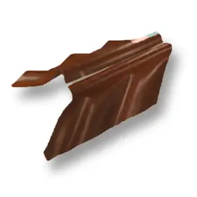 Round Hip Ridge Roman Tile Diamond Sooksant Brown-1