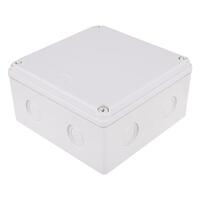 กล่องพลาสติกกันน้ำ 6"X6" ขาว ELE