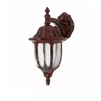 1 bulb outdoor wall lamp, Roman inverted, model WD02W, wood color, THE SUN