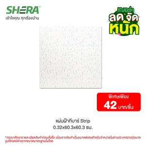 Shera ceiling panels T-bar Strip 0.32x60.3x60.3 BL (Clearance Sale)-1
