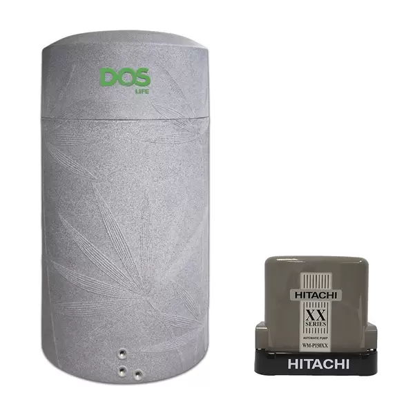 ถังเก็บน้ำ DOS รุ่น NATURA Water Pac All-in-one 700 ลิตร สีเทาแกรนิต + ปั๊ม Hitachi-1