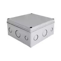 กล่องพลาสติกกันน้ำ 8x8 สีเทา T206