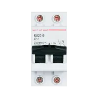 เบรกเกอร์ 16 แอมป์ MCB SAFE T CUT 2 Pole 10KA รุ่น EU
