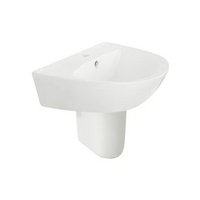 WASHBASIN WITH PEDESTAL HALF 832A MOYA