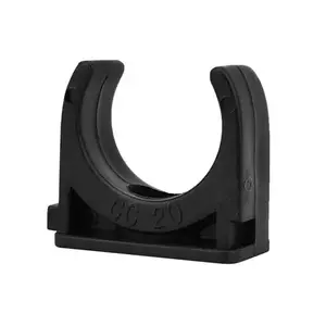 Pipe holder 20MM Pack10 black HACO-1