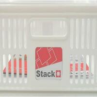 กล่องซ้อนได้ STACKO DT-21 S 28x19.8x13.3 ซม. สีขาว