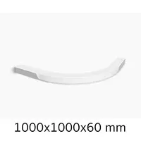 KOHLER K-15281T-0 SHOWER DIVIDER,ROUND,CONT,1000X1000X60