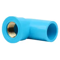 ข้องอ 90 ลดเกลียวในทองเหลือง-หนา ฟ้า PVC 4 หุน (1/2 นิ้ว) SCG