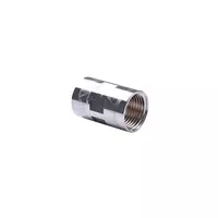ข้อต่อตรง ชุบโครเมียม รุ่น SOC142-015-CR-P ขนาด 1/2 นิ้ว สีโครเมียม
