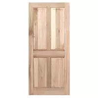 MERANTI WOOD DOOR 4-PANEL 5-EDGE VK