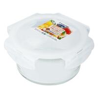 กล่องอาหารแก้วกลม0.7L SUPER LOCK 6082