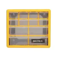 กล่องเครื่องมือ DIY MATALL HL3045-B 12 ช่อง สีเหลือง
