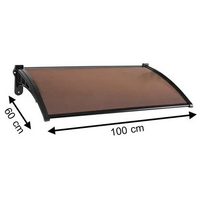 กันสาดโพลีคาร์บอเนต ผิวส้ม SUNSHIELD 60X100 ซม. สี...