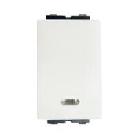 TWO WAY SWITCH WITH LED 1 MODULE WH ELEK