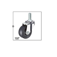 DEXZON rubber wheel 197075-M12 3 inches, black
