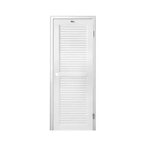 ชุดประตูห้องน้ำพร้อมวงกบ UPVC เจาะลูกบิด ASARA S937 70x200 ซม. สีขาว-1
