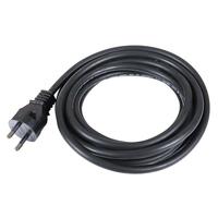 หัวปลั๊ก2ขากลม+สาย VCT2x1 5M ดำ SOK มอก