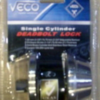 กุญแจลิ้นตาย 1 ด้าน VECO 101 สีสเตนเลส