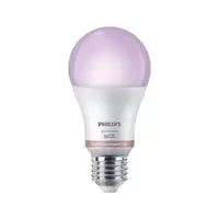 หลอดไฟ LED E27 8W RGB ทรงลูกแพร์ PHILIPS WIZ A60