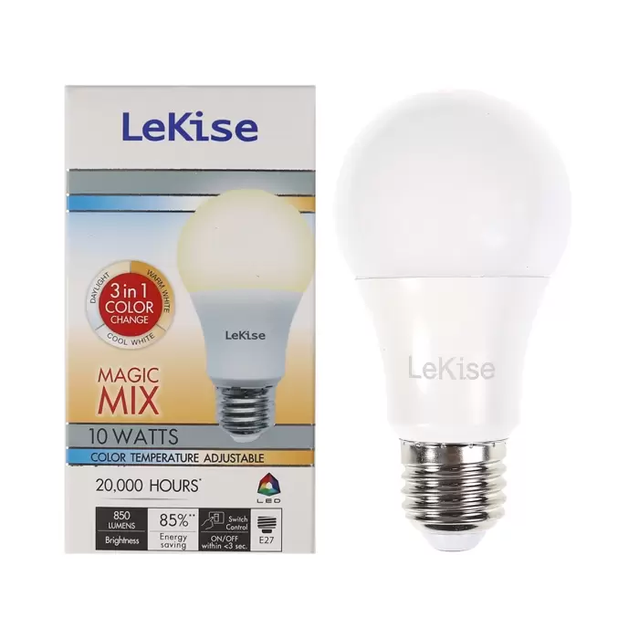 หลอดไฟ LED 3 in 1 A60 10 วัตต์ LEKISE-1