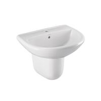 WASHBASIN WITH PEDESTAL Semi WHITE