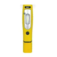 ไฟฉายชาร์จไฟ LED 3 วัตต์ หมุนได้ 360 องศา สีเหลือง LED3602Y