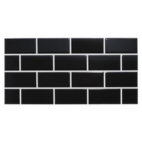 Wall Tile 30X60CM MILLA BRICK BLACK 1.44M2