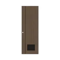 ประตูห้องน้ำ UPVC เจาะรูลูกบิด PARAZZO PL-01 70x200 ซม. สีช็อคโกแลต