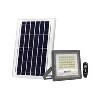 สปอร์ตไลท์โซล่าเซลล์ BRIGHT100W WW NAG AL สีเทา