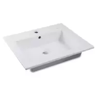 Top mounted washbasin NL-007-WA white