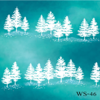 สติกเกอร์ติดกระจก ลายสี WS-46