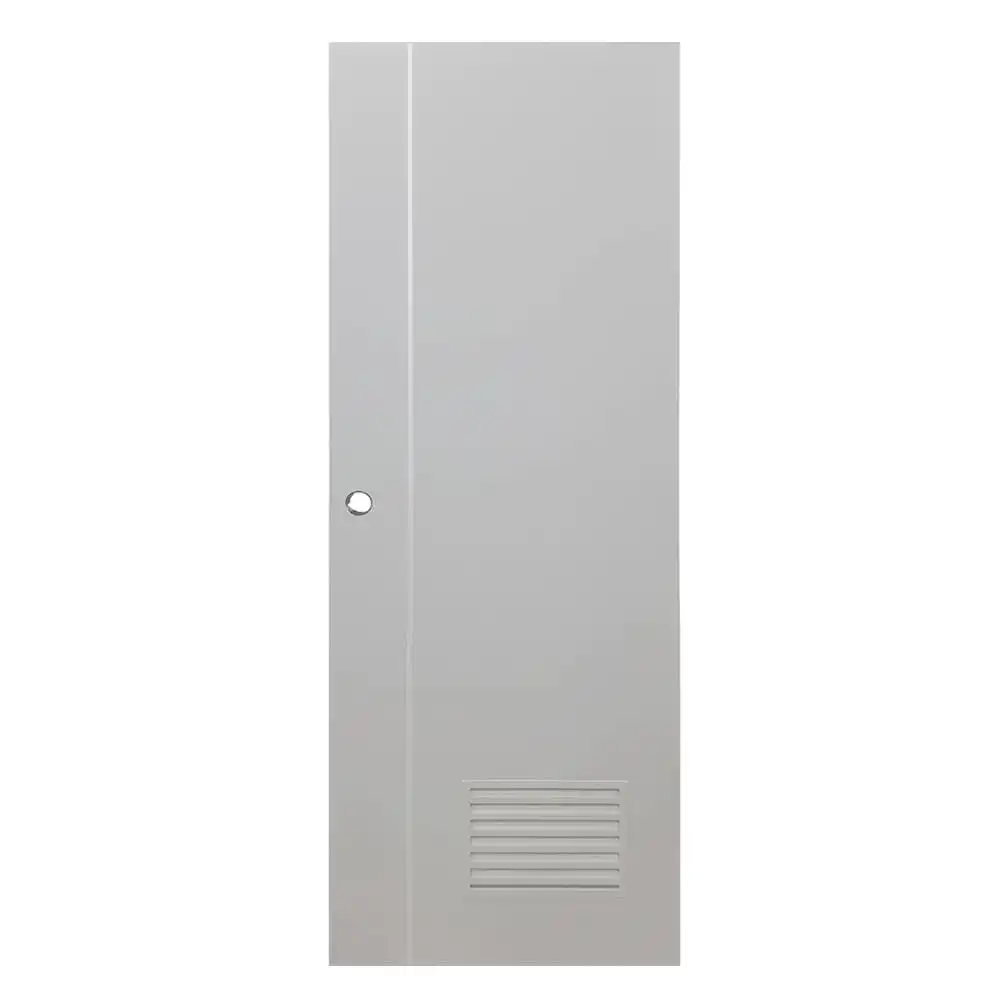 ประตูห้องน้ำ UPVC เจาะลูกบิด AZLE BN01-1A 70x200 ซม.สี LIGHT GREY-1