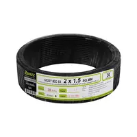 ELECTRIC WIRE VCT IEC53 RAN 2x1.5 SQ.MM. BLACK