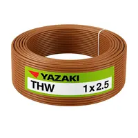 สายไฟ THW 2.5 ตร.มม. สีน้ำตาล YAZAKI