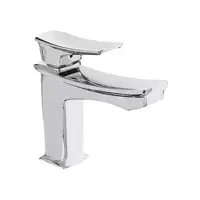 Single lever washbasin faucet, chrome rose gold color, Thanthara model, COTTO CT1221A#CRG, with push-type drain