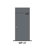 ประตูเหล็ก ทนไฟ LYNN WP27-FP (สีเทา PE-702471)