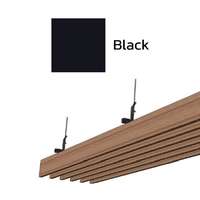 ฝ้าอลูมิเนียม ลายเส้น Metalworks สี Black