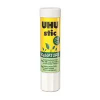 กาวแท่งติดกระดาษ UHU RE NATURE 21 กรัม สีขาว