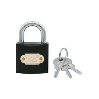 ISEO 38MM SPRINGBK38L BK PADLOCK