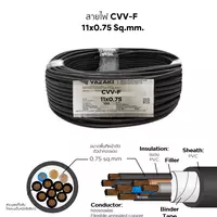 สายไฟ CVV-F 11x0.75 ตร.มม. YAZAKI