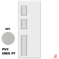 ประตูพีวีซี PVC Unix Extra P7 เทา