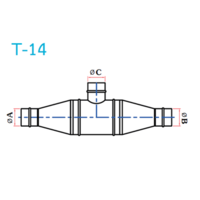 อุปกรณ์ท่อลม T-14 ข้องอ 30
