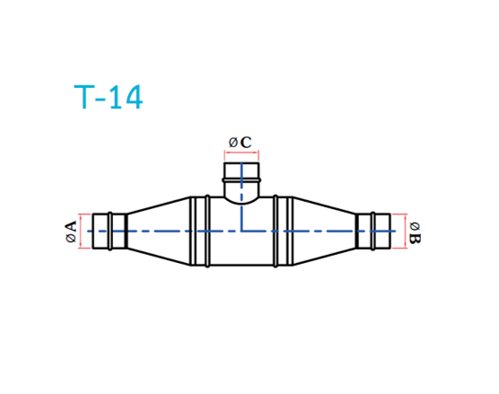อุปกรณ์ท่อลม T-14 ข้องอ 30-1