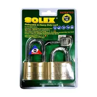 กุญแจKA SOLEXMACH250 50MM PB 2ตัว/ชุด