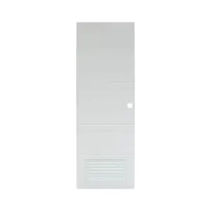 ประตูห้องน้ำ UPVC เจาะลูกบิด MODERNWOOD MLIR010 70x200 เกล็ดล่าง สีขาว-1