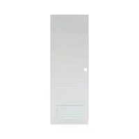 ประตูห้องน้ำ UPVC เจาะลูกบิด MODERNWOOD MLIR010 70x200 เกล็ดล่าง สีขาว